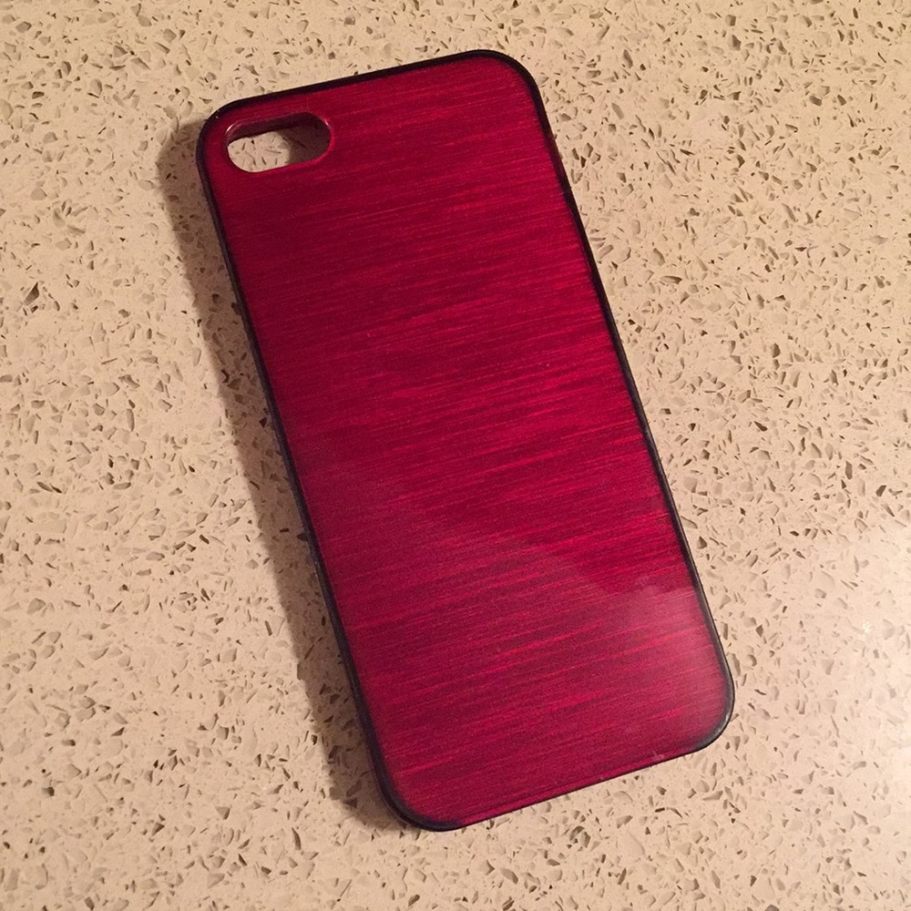Red flexible plastic case for iPhone 5